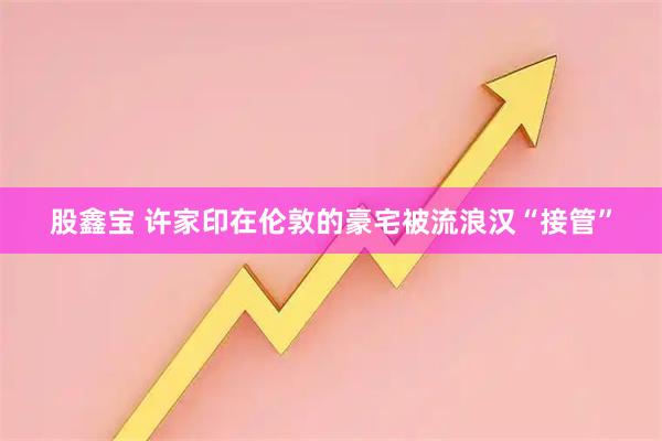 股鑫宝 许家印在伦敦的豪宅被流浪汉“接管”